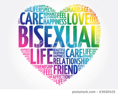 Bisexual word cloud collage 63680428