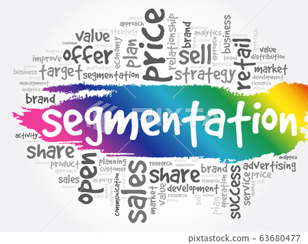 Segmentation word cloud collage Segmentation word cloud collage 63680477