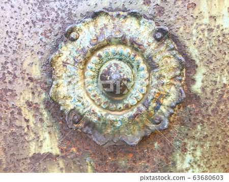 Old metal products, background, with rust and 63680603