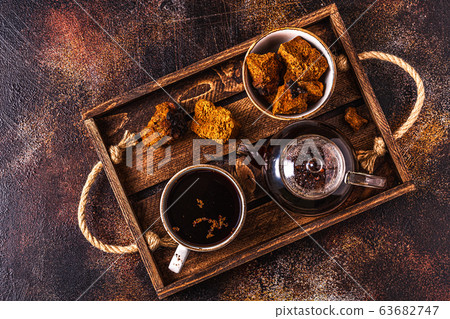 Chaga tea - a strong antioxidant, boosts immune 63682747