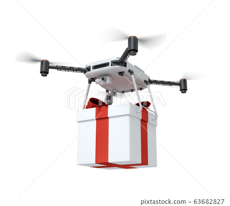 Big store white drone