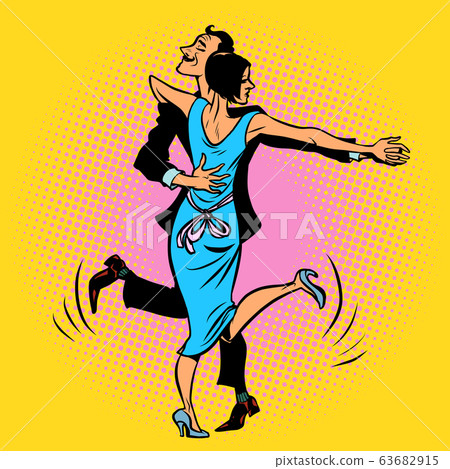 a couple dancing the Charleston a couple dancing the Charleston 63682915