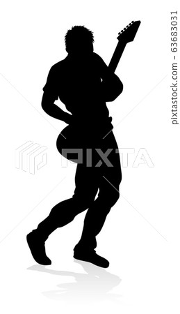 Musician Guitarist Silhouette Musician Guitarist Silhouette 63683031