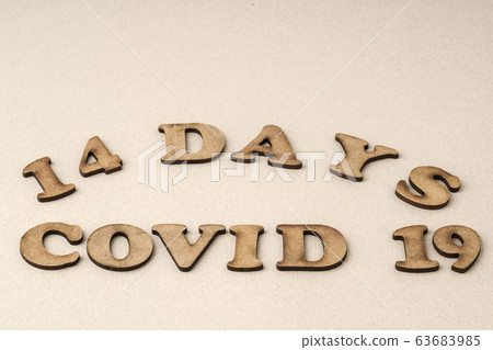 Epidemic corona virus covid 19 written with wooden 63683985
