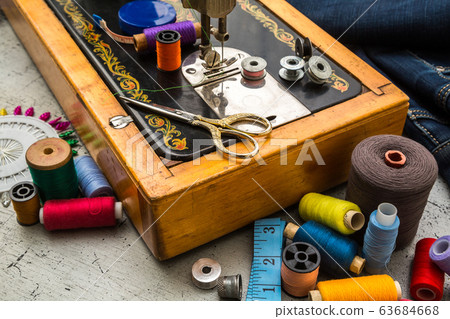 Sewing concept, sewing machine Sewing concept, sewing machine 63684668