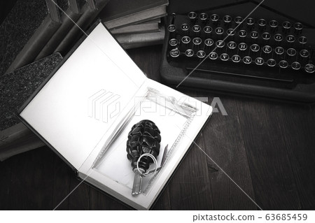 hand grenade hidden in a book hand grenade hidden in a book 63685459