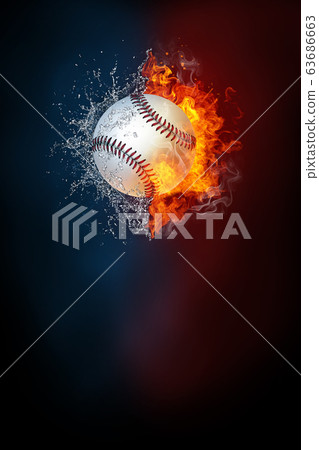Baseball sports tournament modern poster template. 63686663
