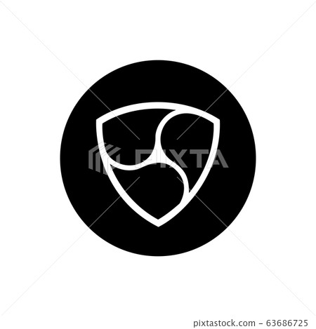 NEM coin symbol logo. 63686725