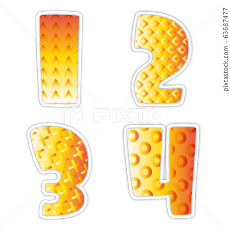 Vector abstract infographic template with 1234 steps and halftone effect in background 63687477