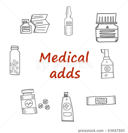 Set vector line icons, sign and symbols in flat design medicine and health with elements for mobile concepts and web apps. Collection modern infographic logo and pictogram. Set vector line icons, sign and symbols in flat design medicine and health with elements for mobile concepts and web apps. Collection modern infographic logo and pictogram. 63687885
