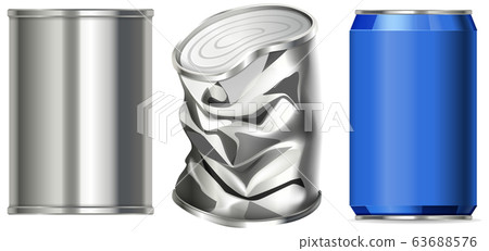 Aluminium can with no label on it Aluminium can with no label on it 63688576