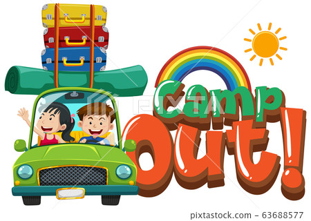 Font design for word camp out with kids driving Font design for word camp out with kids driving 63688577