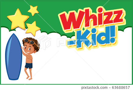 Background template design boy and surfboard Background template design boy and surfboard 63688657