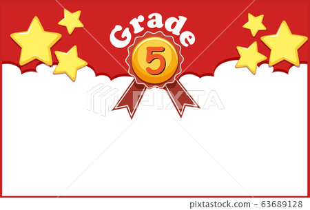 Background design template with stars for grade Background design template with stars for grade 63689128