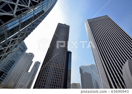 Building group of spring in Shinjuku subcenter Building group of spring in Shinjuku subcenter 63690943