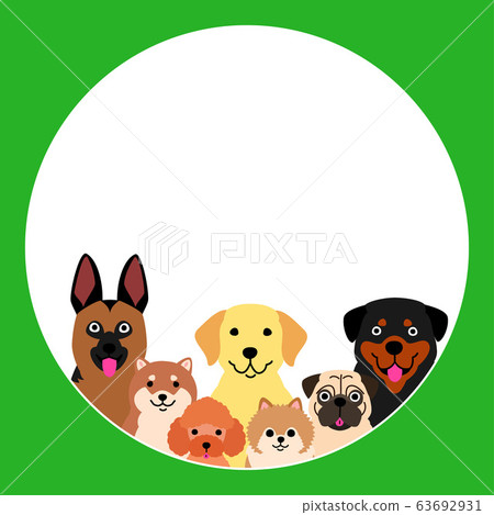 Dogs circular design - Stock Illustration [63692931] - PIXTA