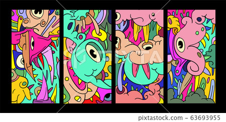 vector cartoon doodle illustration background for banner and poster vector cartoon doodle illustration background for banner and poster 63693955