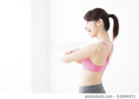 婦女飲食健身健身運動鍛煉 63694931