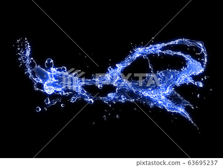 Fluid splash 63695237