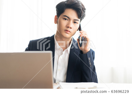 Business man, working, office Business man, working, office 63696229