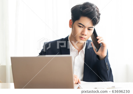 Business man, working, office Business man, working, office 63696230