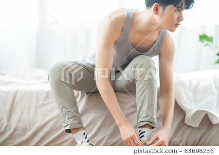 Man beauty, man at home Man beauty, man at home 63696236