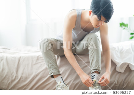 Man beauty, man at home Man beauty, man at home 63696237