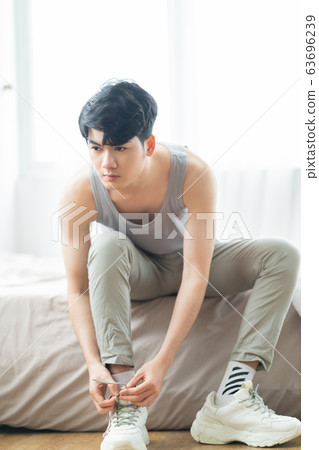 Man beauty, man at home Man beauty, man at home 63696239