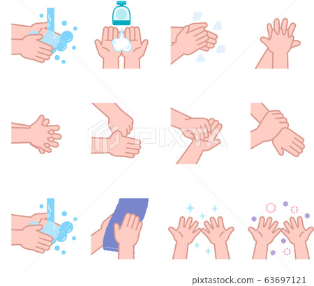 How to wash hands Set Square How to wash hands Set Square 63697121
