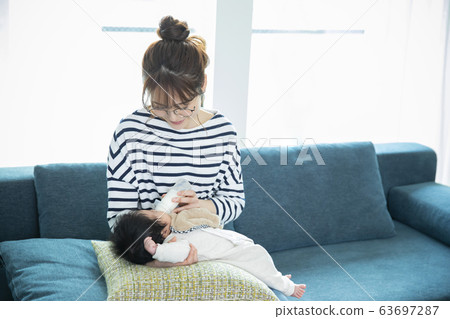 Mom and baby Mom and baby 63697287