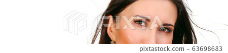 Eyes of beautiful woman Eyes of beautiful woman 63698683