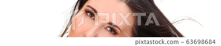Eyes of beautiful woman 63698684