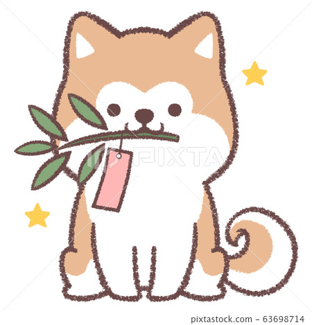 七夕秋田犬 七夕秋田犬 63698714