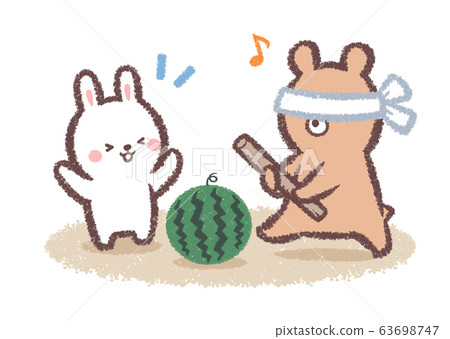 西瓜劈熊兔 63698747