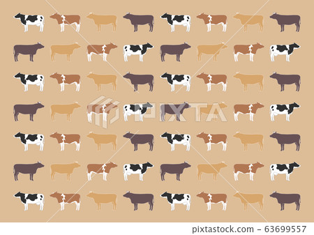 Brown cow pattern. Seamless texture of domestic - Stock Illustration  [70322329] - PIXTA