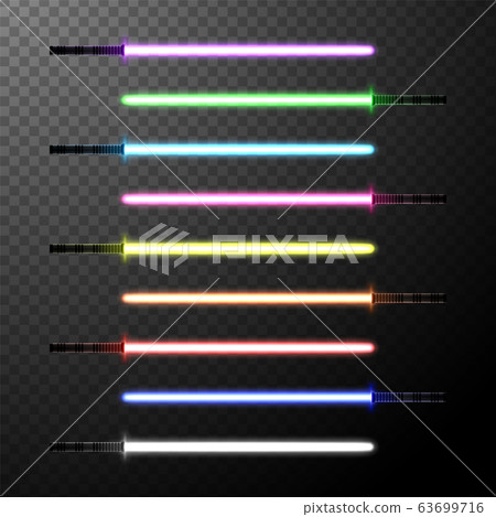Isolated light sword. Laser melee weapon for the 63699716
