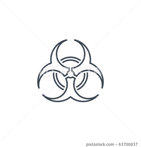 Biological Hazard Vector Icon 63700837