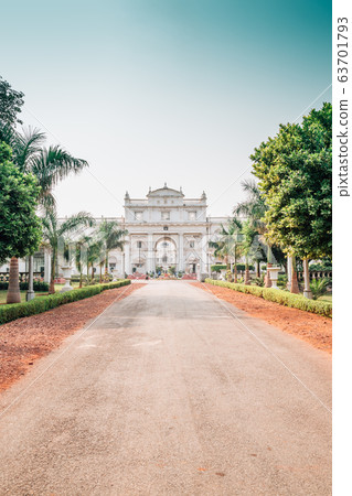 Jai Vilas Palace historical architecture in Gwalior, India 63701793