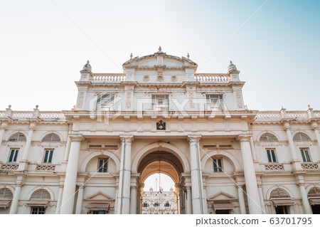 Jai Vilas Palace historical architecture in Gwalior, India 63701795