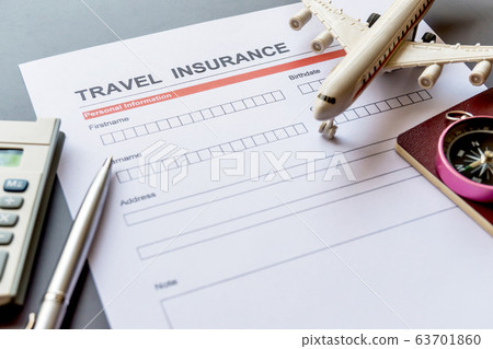 Travel insurance form with model and policy Travel insurance form with model and policy 63701860