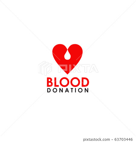 Blood icon logo design vector template 63703446
