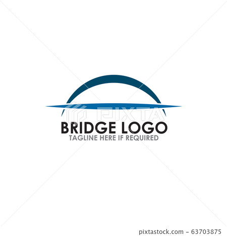 Bridge icon logo design vector template Bridge icon logo design vector template 63703875