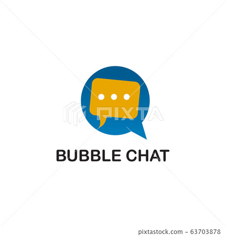 Bubble chat logo design template 63703878