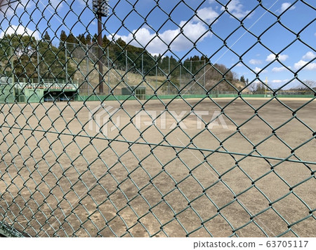 High school baseball stand front row 63705117