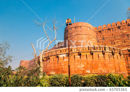 Agra Fort historical architecture in Agra, India 63705363