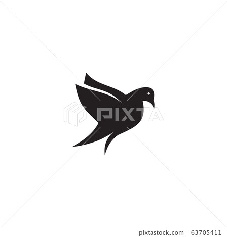 Bird icon logo design vector template - Stock Illustration [63705411 ...