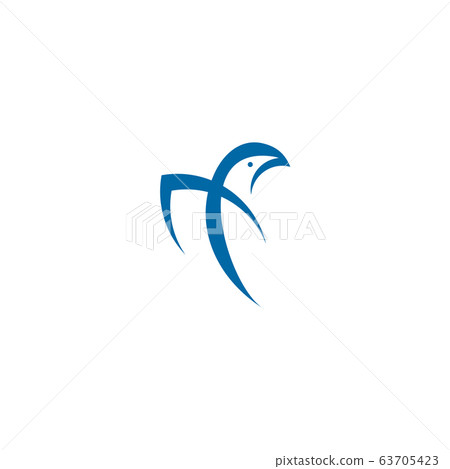 Bird icon logo design vector template - Stock Illustration [63705423 ...