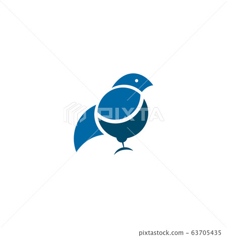 Bird icon logo design vector template - Stock Illustration [63705435 ...