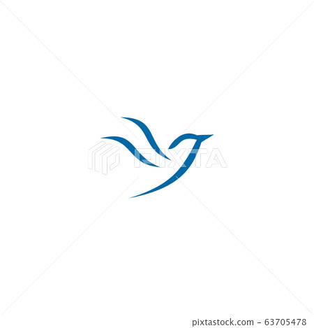 Bird icon logo design vector template Bird icon logo design vector template 63705478
