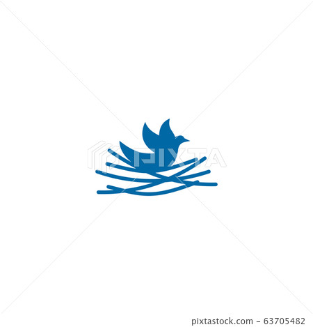 Bird icon logo design vector template Bird icon logo design vector template 63705482